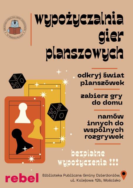 Board Game Rental - Public Library of the Dzierżoniów Commune in Mościsko