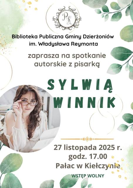 Spotkanie autorskie z Sylwią Winnik