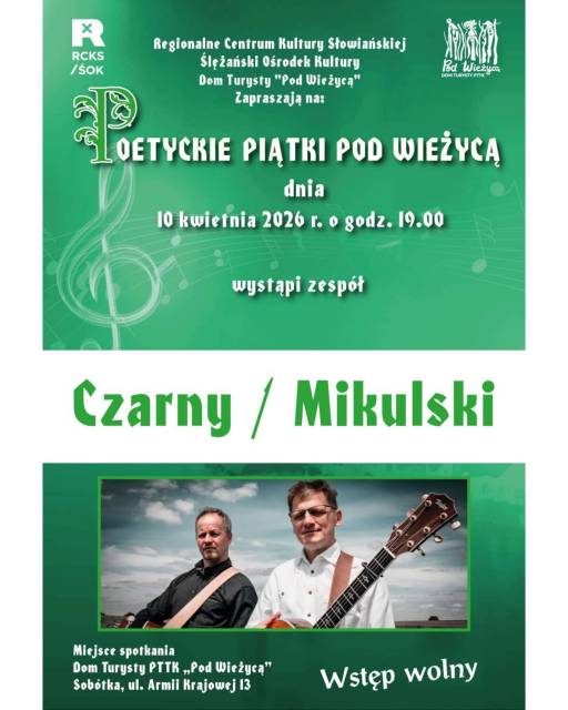 koncert w ramach cyklu Poetyckie Piątki - Czarny/Mikulski
