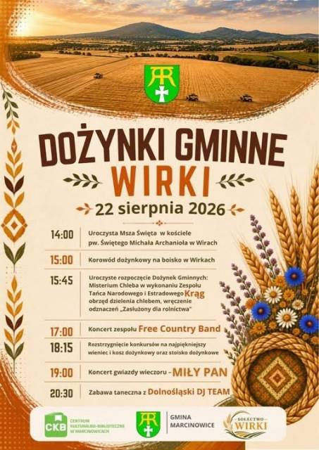 Dożynki Gminy Marcinowice w Wirkach